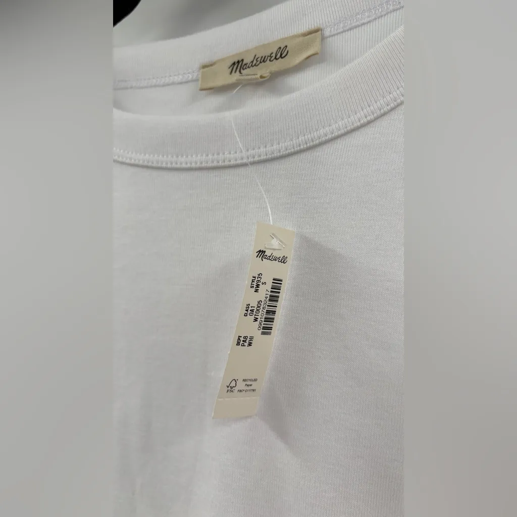 Madewell The '90s Crew Neck Tank in Compact Cotton - Image 4