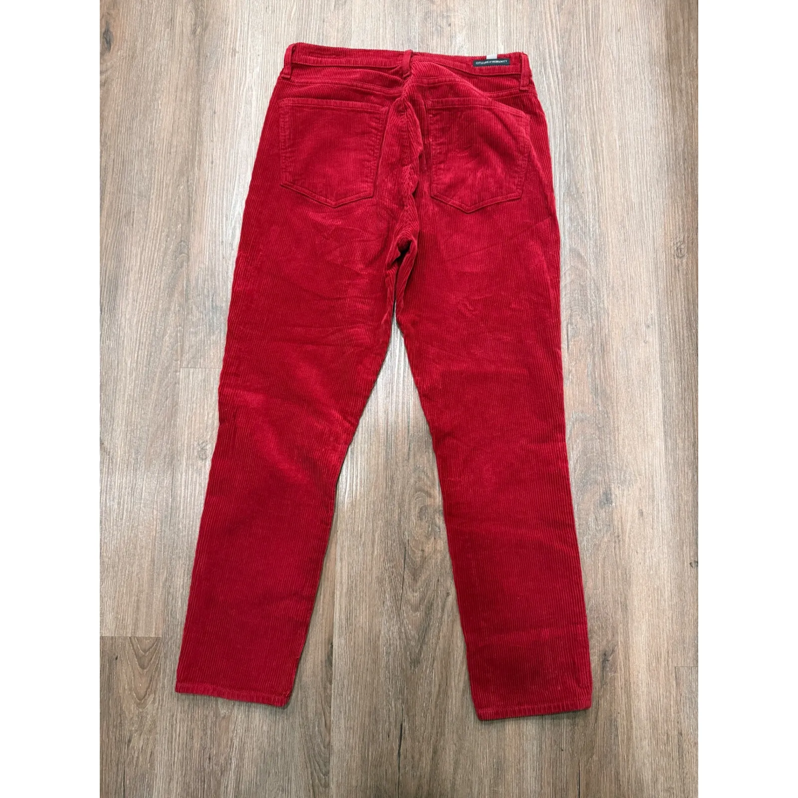 Citizens of Humanity Olivia Petite High Rise Slim Ankle Red Corduroy Pants‎ 29 - Image 3
