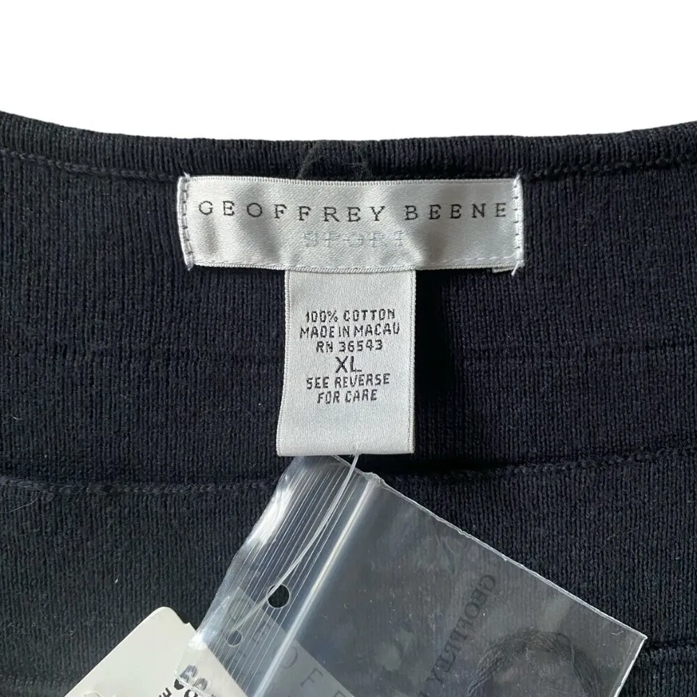 Geoffrey Beene women's XL black stretchy sleeveless casual top spring summer - Image 8