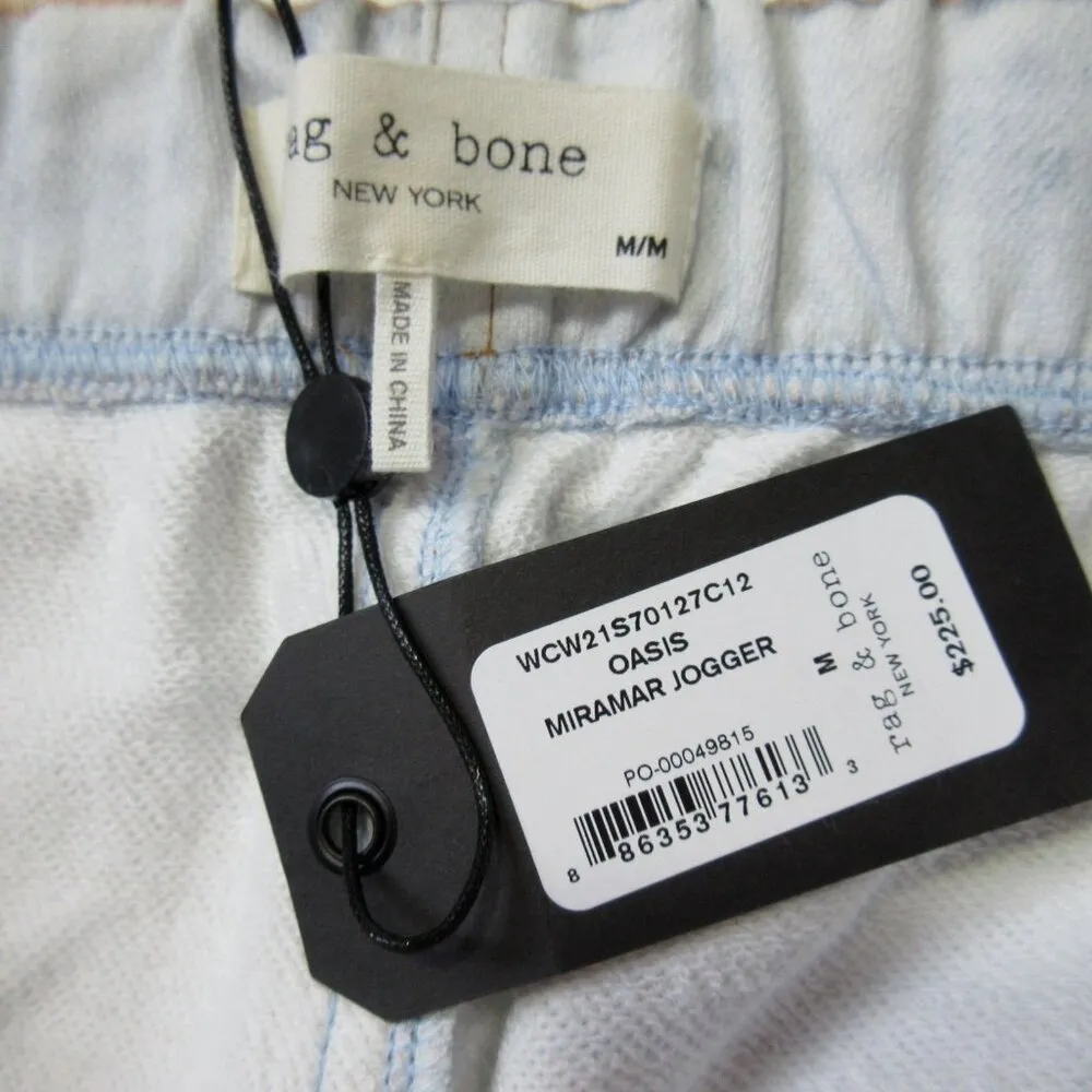 NWT rag & bone Miramar Sweatpants in Oasis Photo Printed Faux Jean Pants M - Image 3