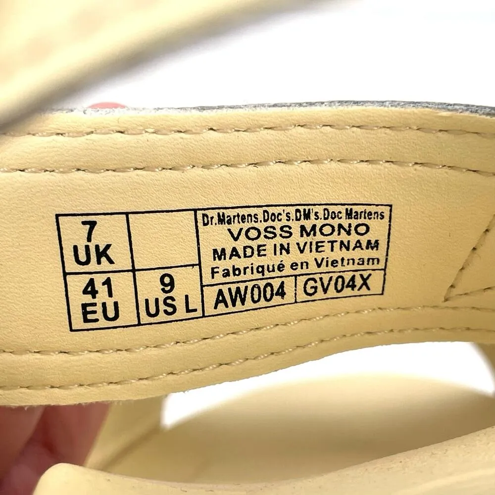 Dr. Martens Voss Mono Sandals Toile Cream Monochrome Pastel Yellow Soft Girl 9 - Image 10