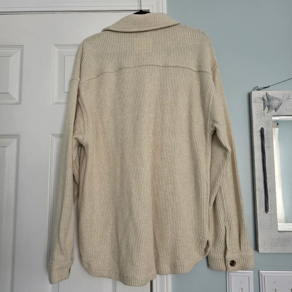 Thread & Supply Ribbed Button Down Cardigan L Size L - Image 5