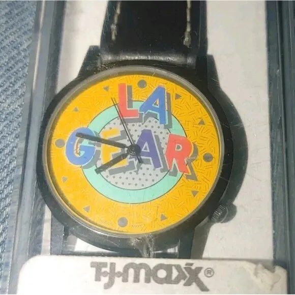 Vintage LA GEAR (swatch) Style Wristwatch With Face Protector Made In Hong Kong - Image 1