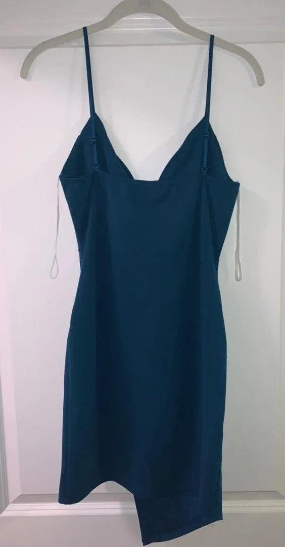 Windsor Turquoise Asymmetrical  Dress - Image 5