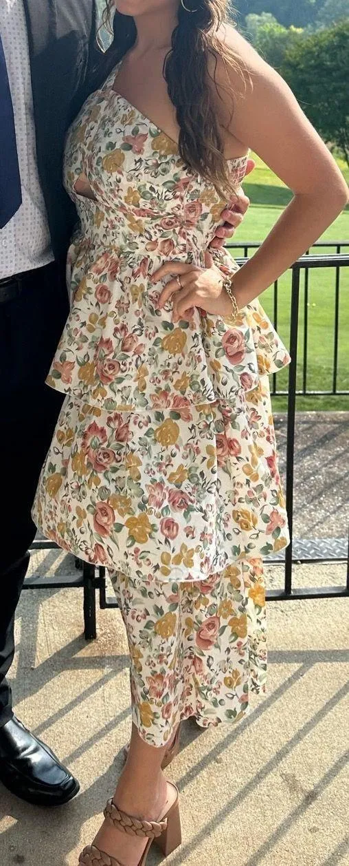 Floral Midi Dress - Image 3