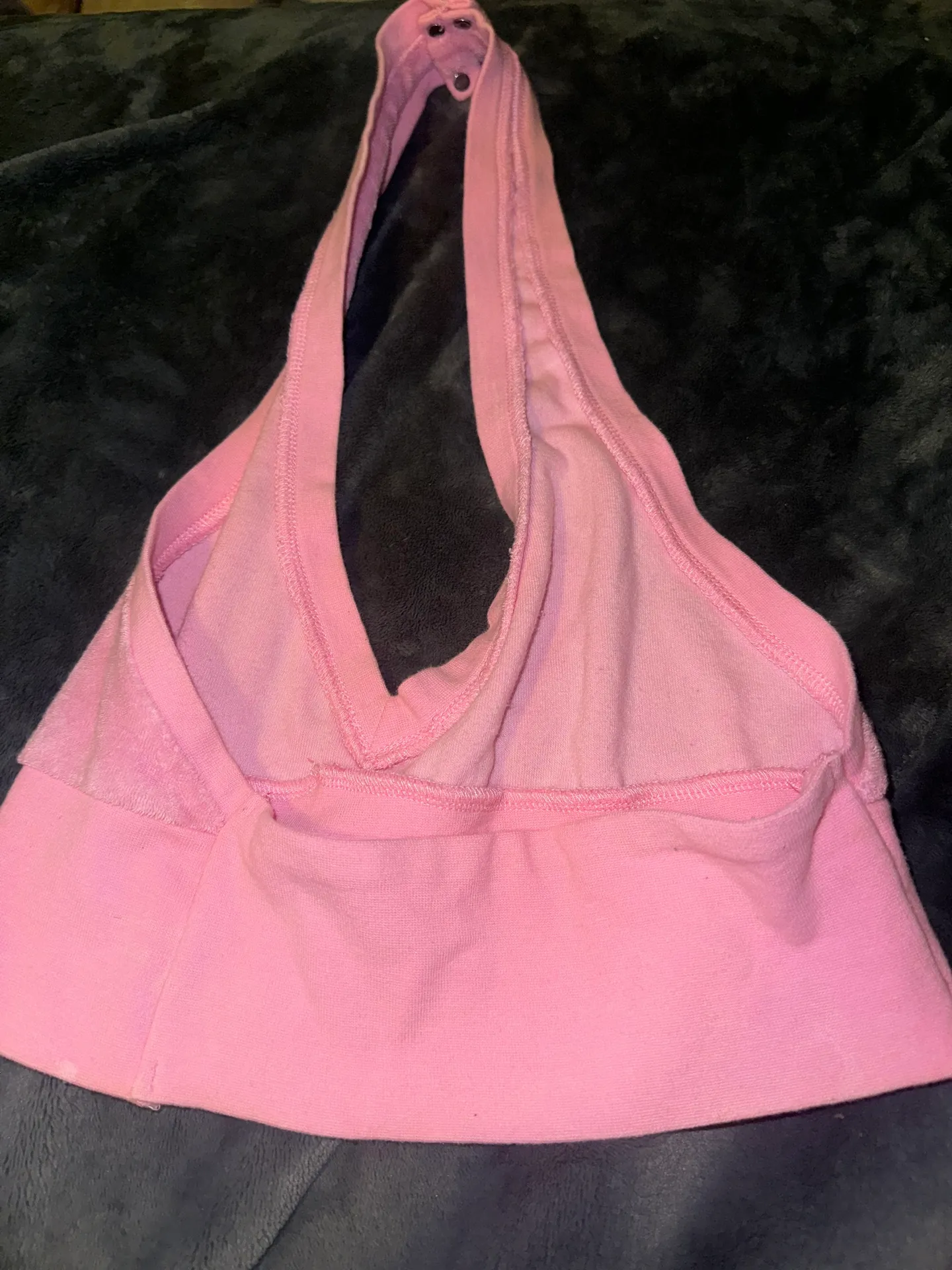 Iamgia Pink Halter Crop Top - Image 4
