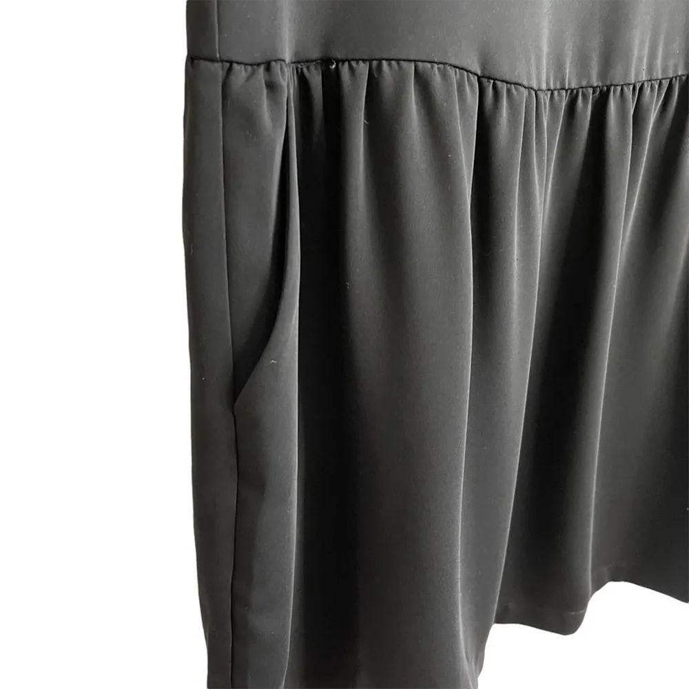 Cynthia Rowley Black Short Sleeve Babydoll Dress - Image 7