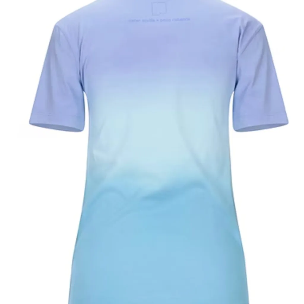 Rabanne x Peter Saville cotton Realist t shirt in a blue and lilac gradient Purple Size M - Image 2
