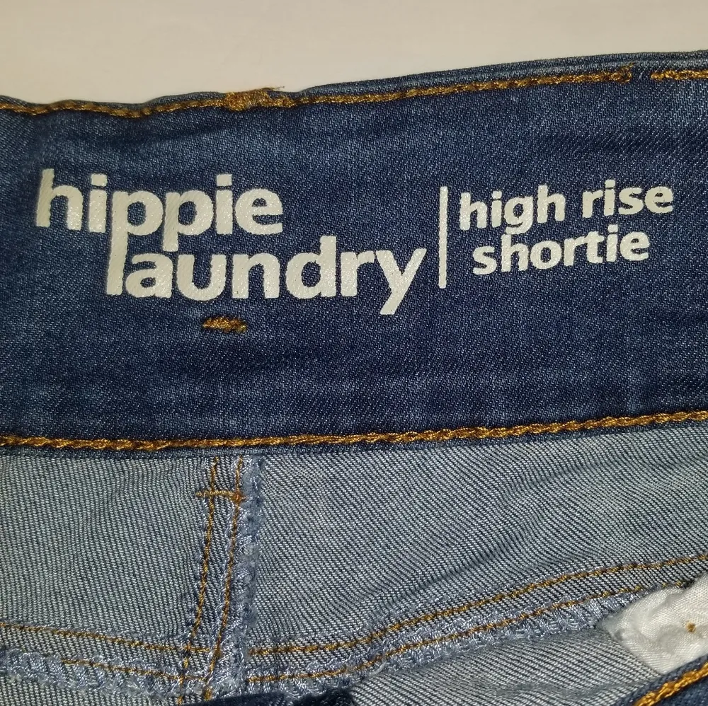 Distressed Hippie Laundry High Rise Shorts - Image 6