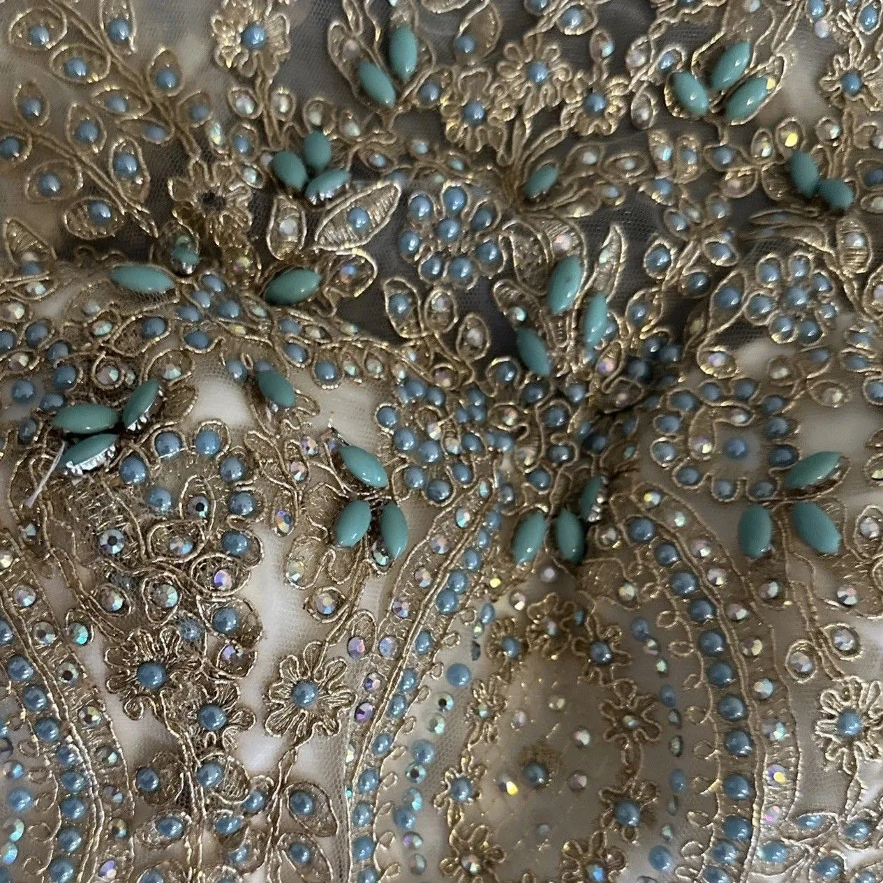 Camille La Vie Size 0 Two Piece Formal Wedding Hoco‎ Ball Prom Social Champagne - Image 2