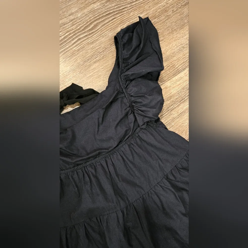 Peter Som Flutter Sleeve Black Babydoll Dress size 4 - Image 6