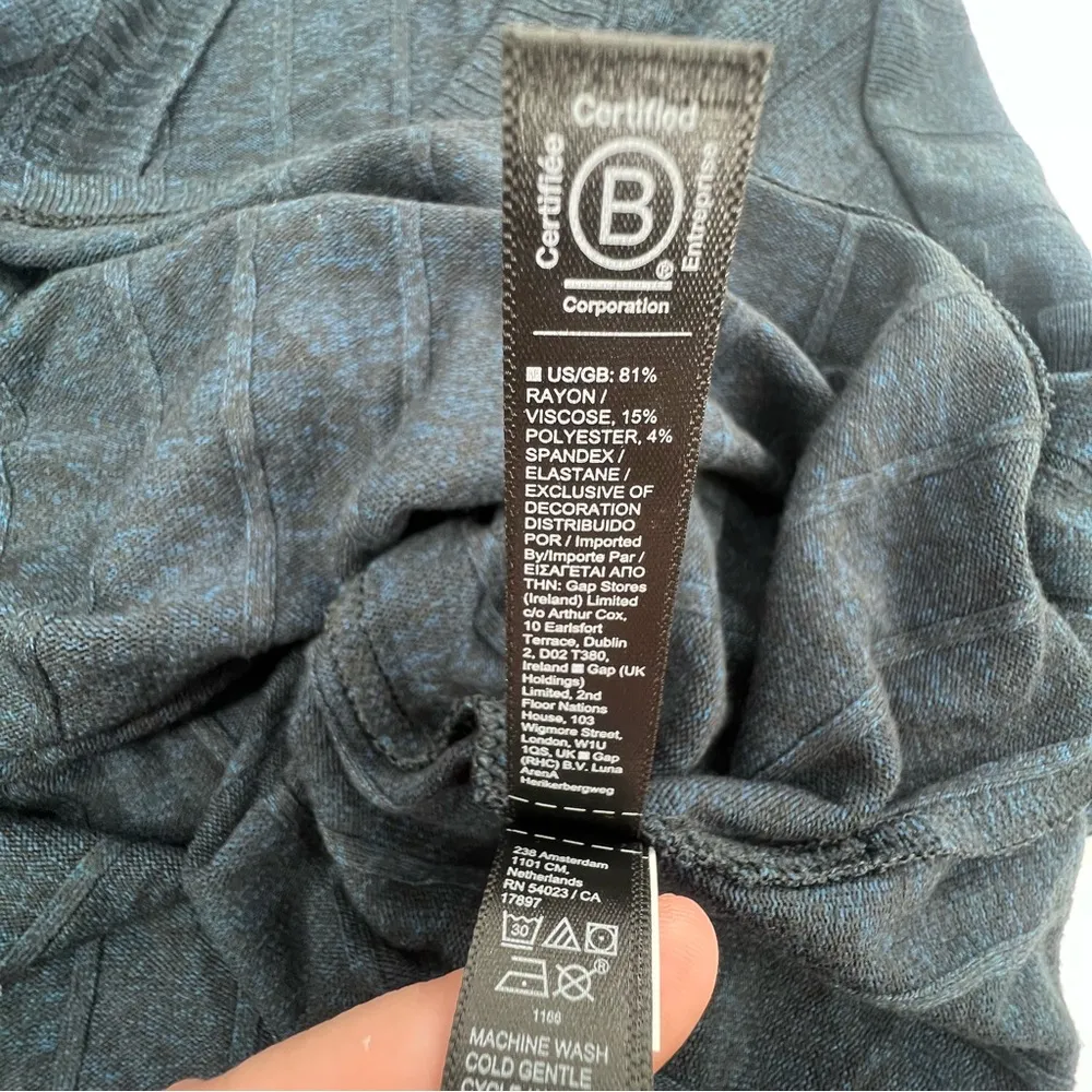 Athleta Harmony pose hoodies Dark Sardinia Blue Heather sz S - Image 8