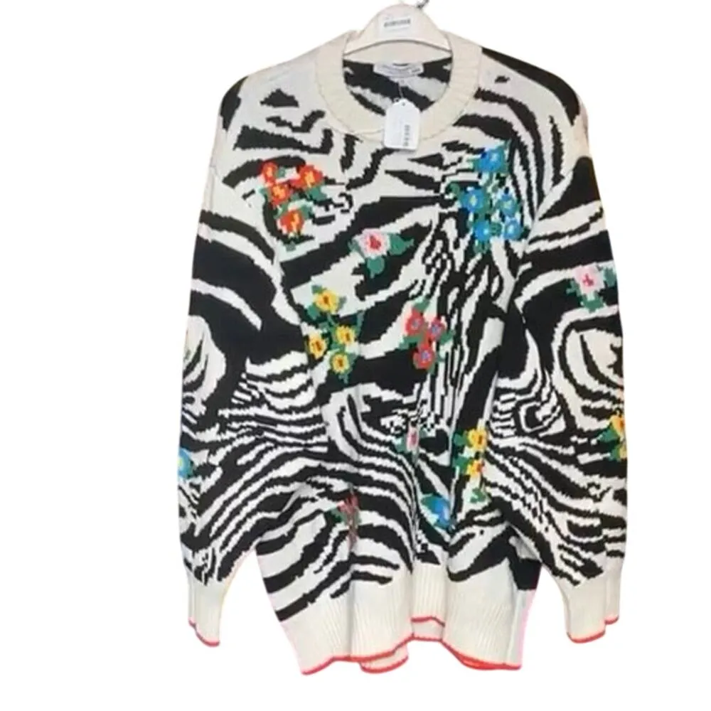 Philosophy di Lorenzo Serafini Animal Print Sweater Sz 46 US 10 / XL MSRP $1,135 - Image 14