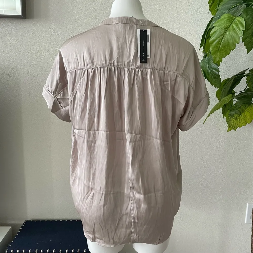 Joan Vass Women’s Short Sleeve Top Size S - Image 6