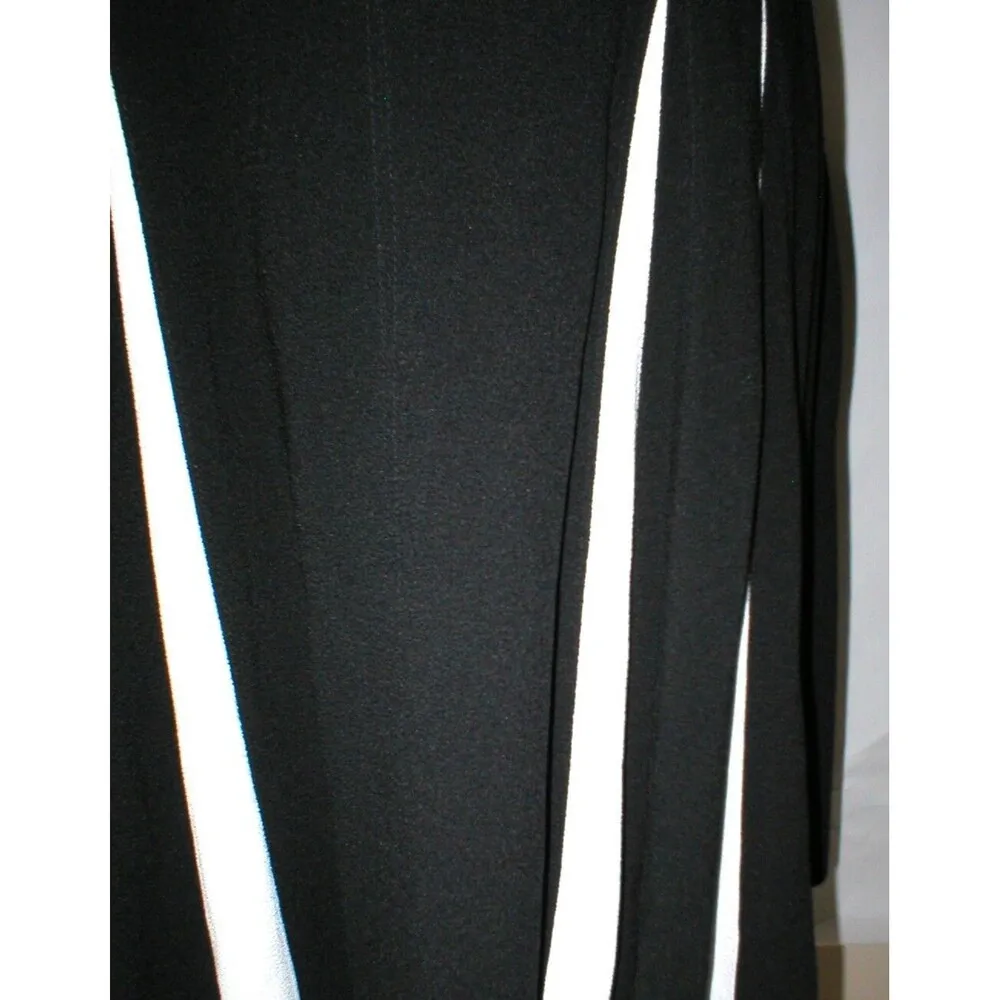 New Womens NWT $269 Taylor Dress 12 Black White Textured Skater Swing Office Wor - Image 3