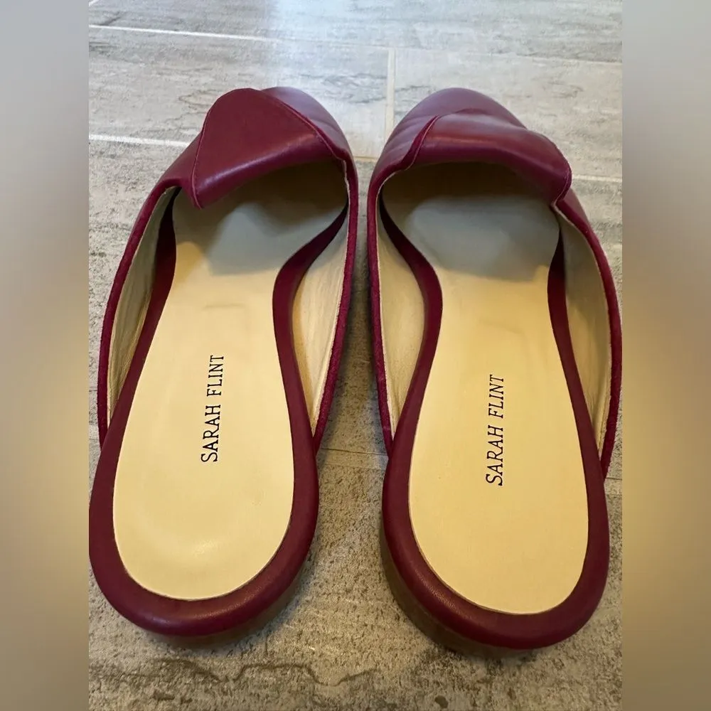Sarah Flint Andrea Slide Wine 41 Red Size 10 - Image 5