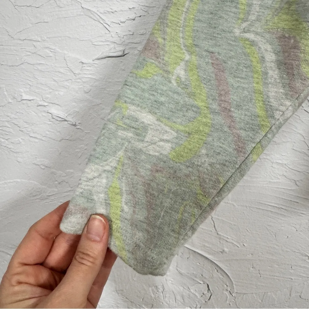 Ted Baker Grey Green Paisley Puff Shoulder Sweatshirt Womens 0 Preppy Classic - Image 7