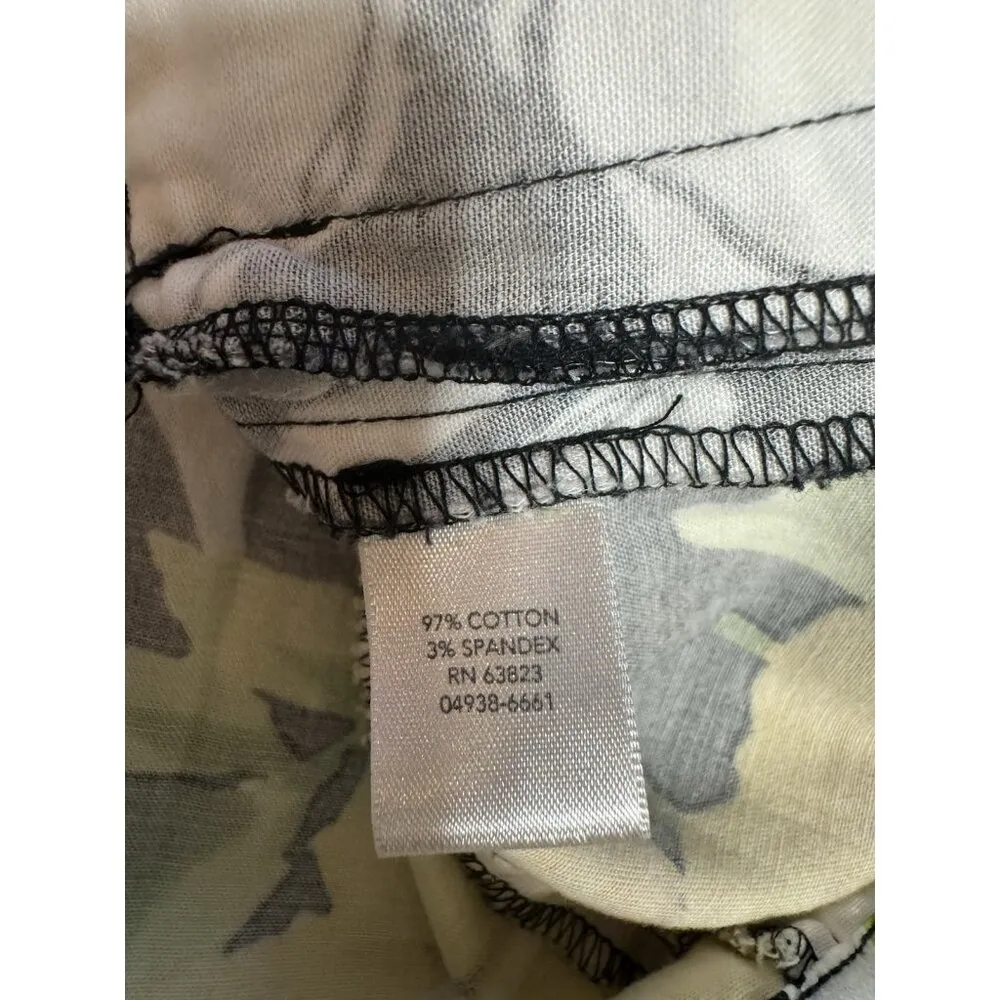 Christopher and Banks Women Jacket Size Medium Button Up Floral Colorful Buttons - Image 4