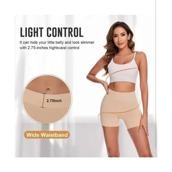 NEW Shapewear Shorts Anti Chafing Boyshorts Seamless Slip Shorts L Black Size L - Image 2