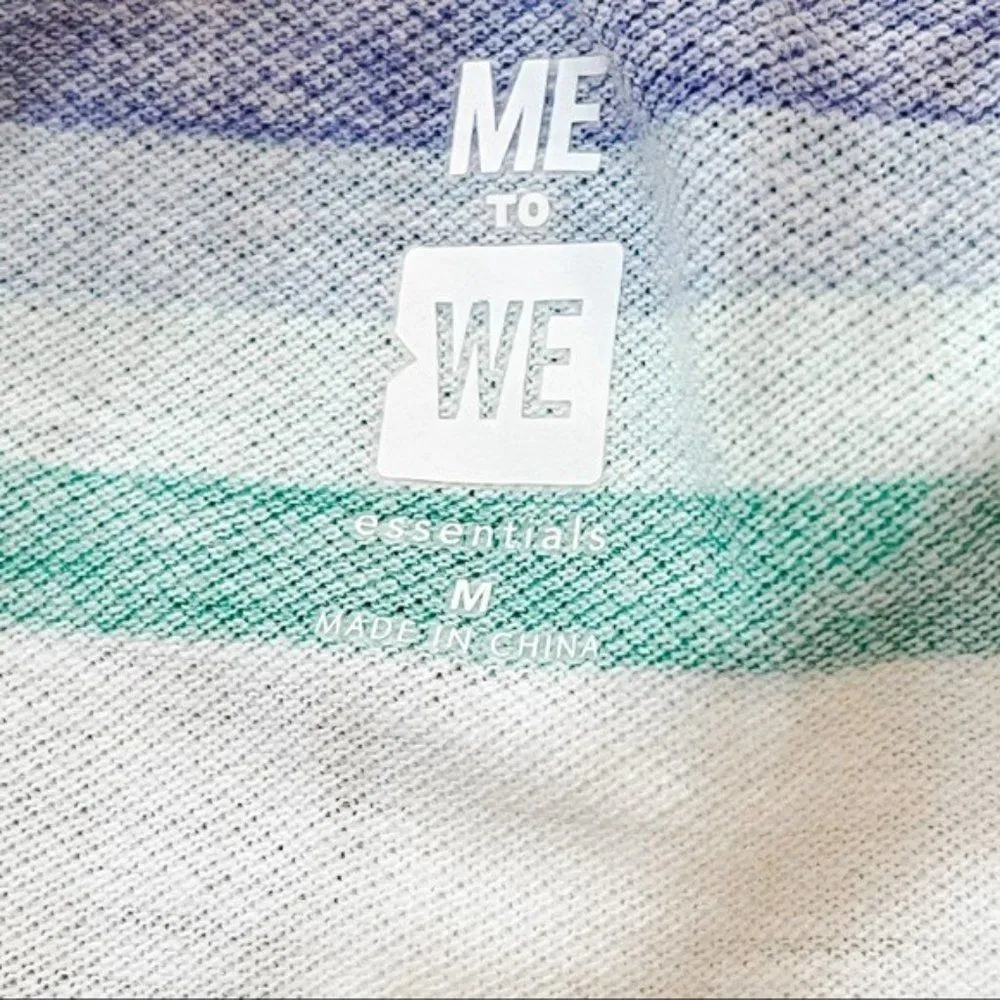 Me to We Pacsun White Striped Retro Bandeau Crop Top Tube Top - Image 68