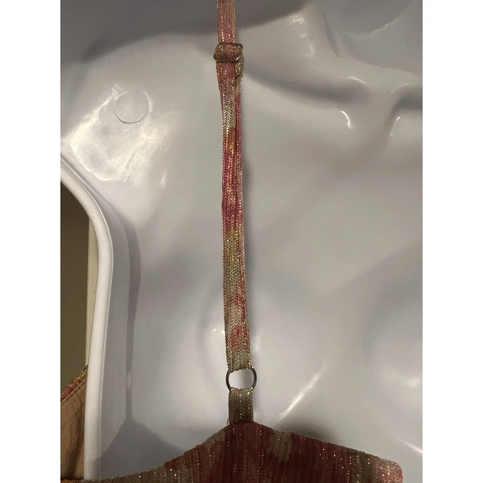 Dress the Population Pink floral Chrissy Gown SZ L - Image 10