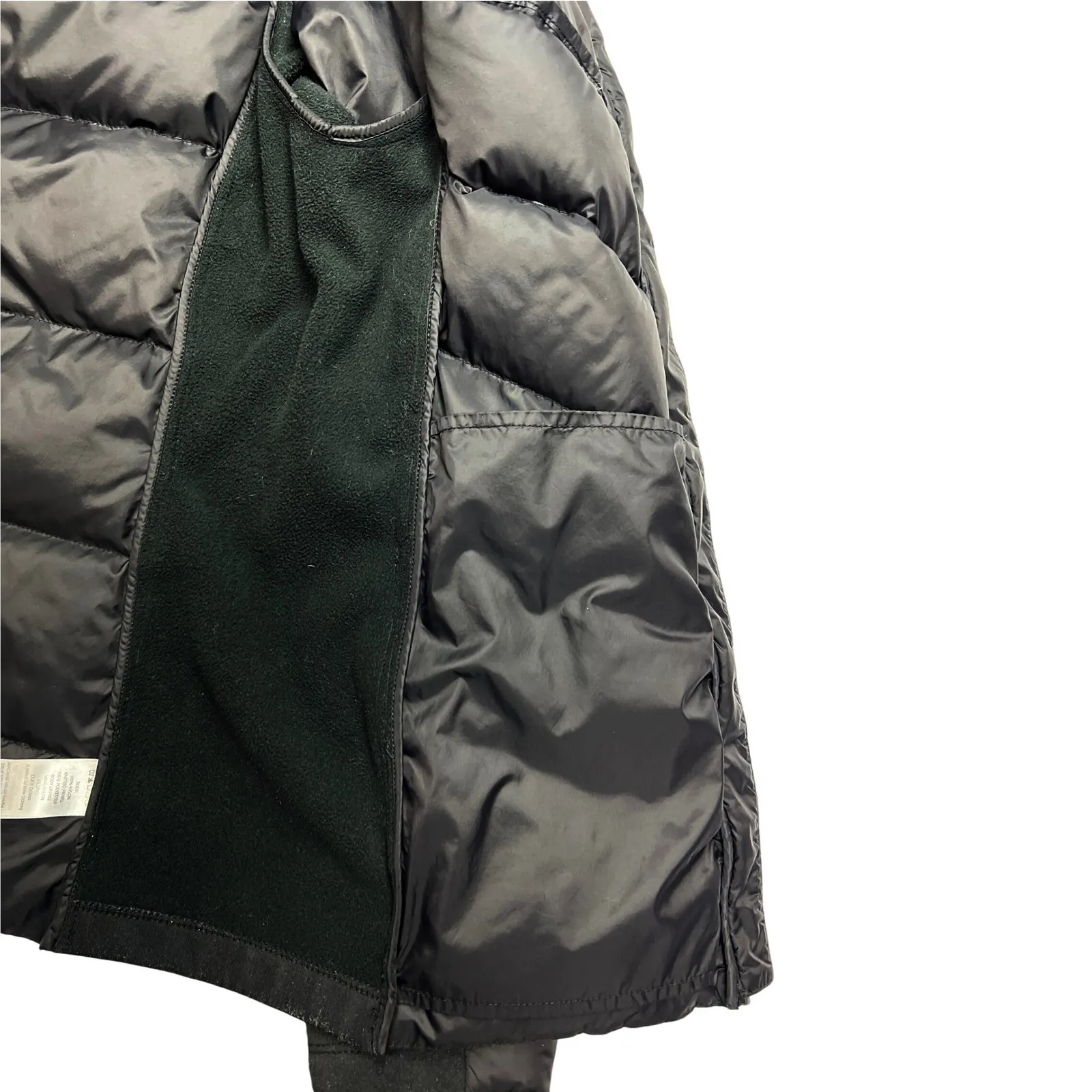 Aspen Packable Down Puffer Jacket Black Women's Small Hooded Warm Winter EUC - Image 6