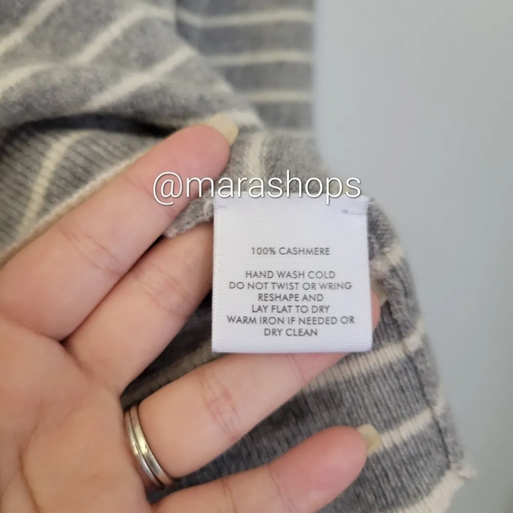 White + Warren Essential Striped Crewneck Sweater - Image 6