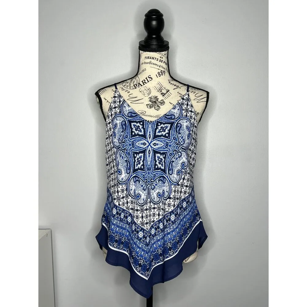 Fortune + Ivy (M) Saira Handkerchief Blouse - Stitch Fix Strappy V-Neck Tank Top - Image 10