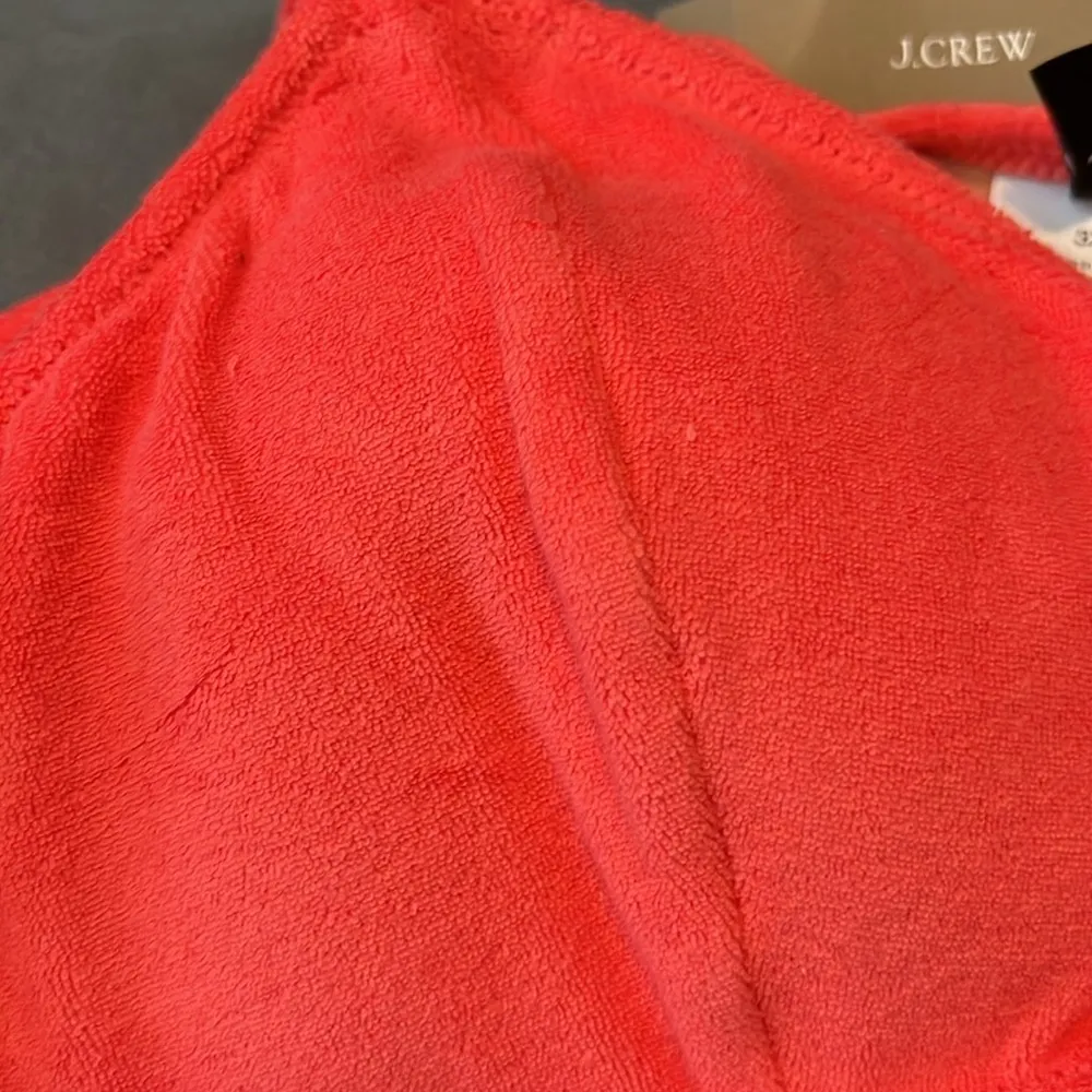 JCrew Double String Triangle Top Terry Pink Size 3X NWT - Image 5