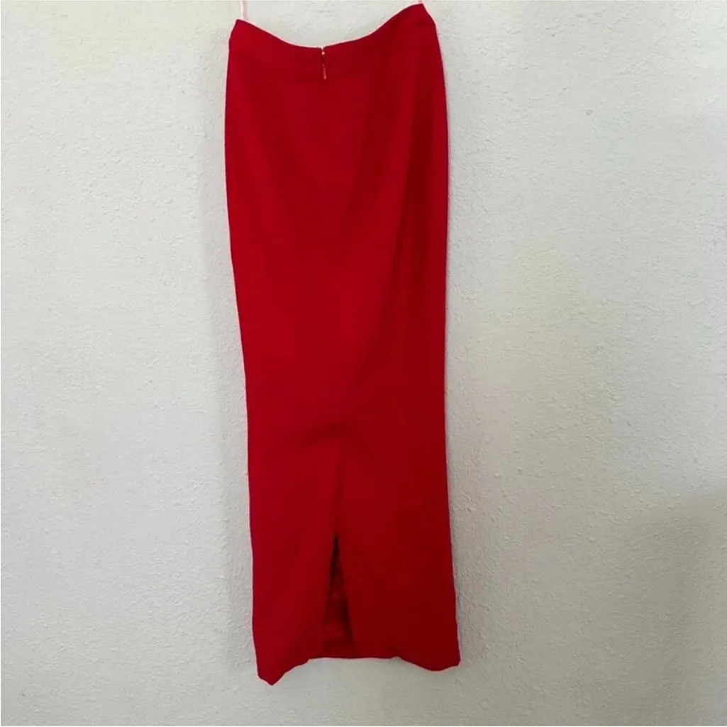 HOUSE OF CB Martinez Red Rose Maxi Skirt‎ NWOT size S - Image 9
