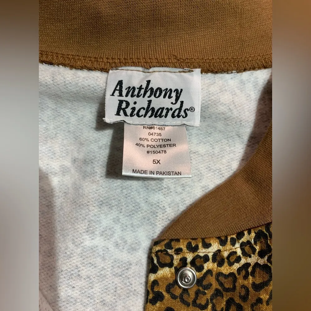Anthony Richards Cheetah Print Jacket Size 5X - Image 9