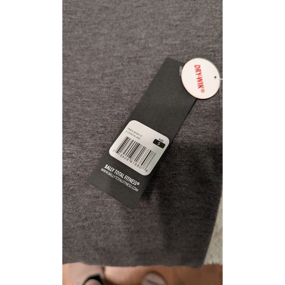 Women's BALLY TOTAL FITNESS Shirt, S, Dark Gray - Image 4