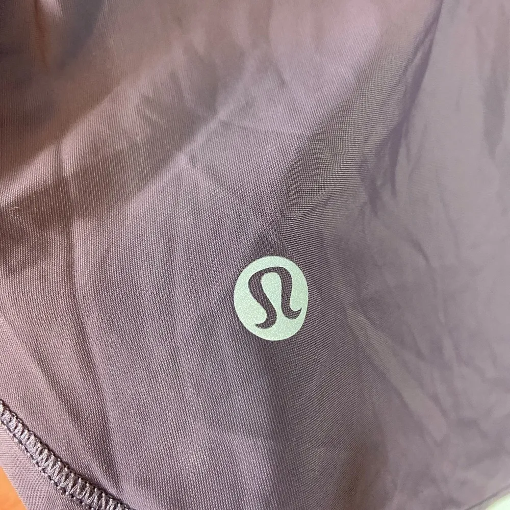 Lululemon Purple Anew Top Short Sleeve Workout Shirt Split Sides Open Back Sz 6 - Image 2