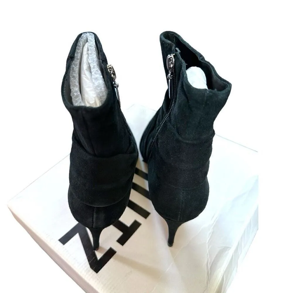 Size 8B Schutz Adryen Suede Ankle Boots in Black - Image 3