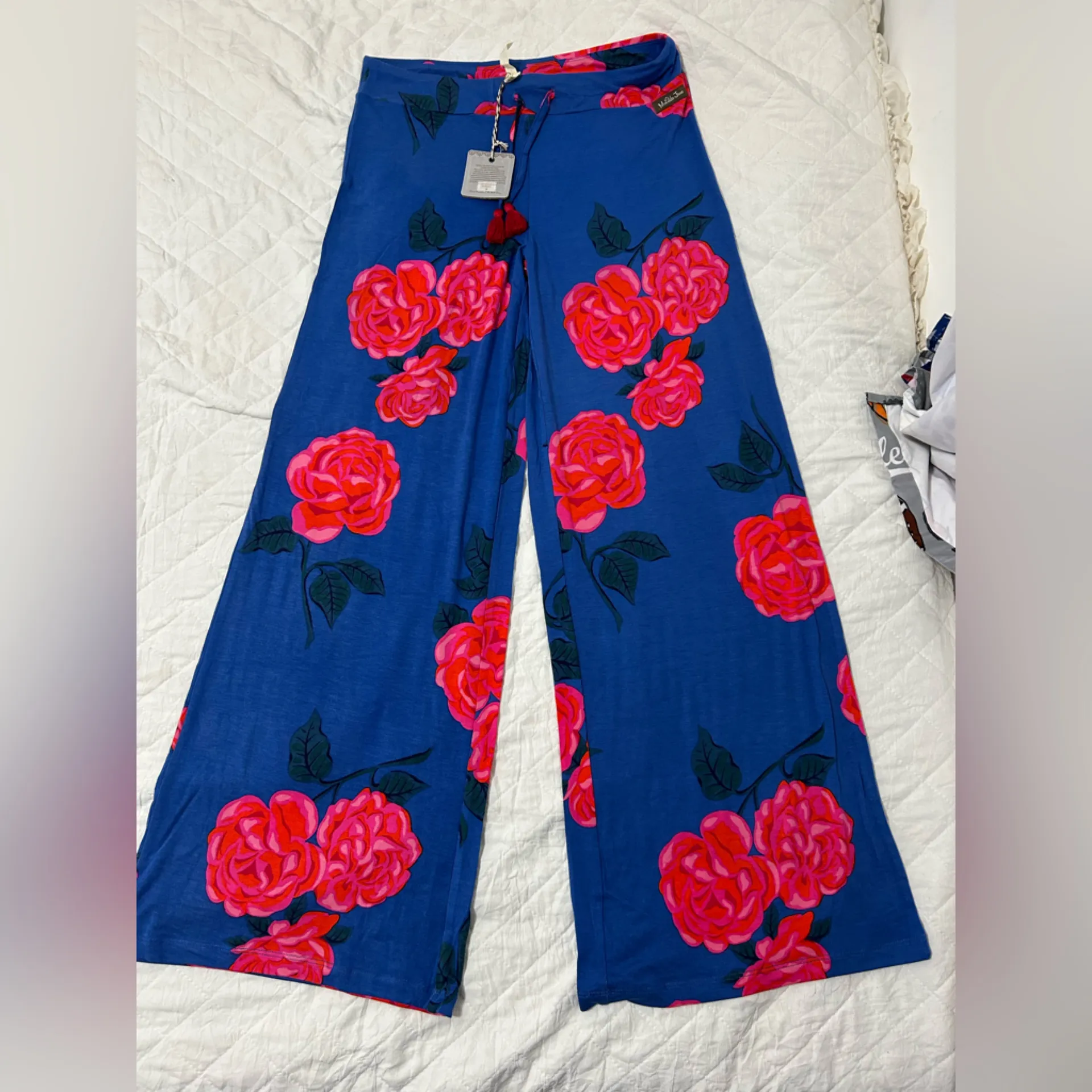 Matilda Jane Blue Hoodie with Pink Floral Accents - Image 4