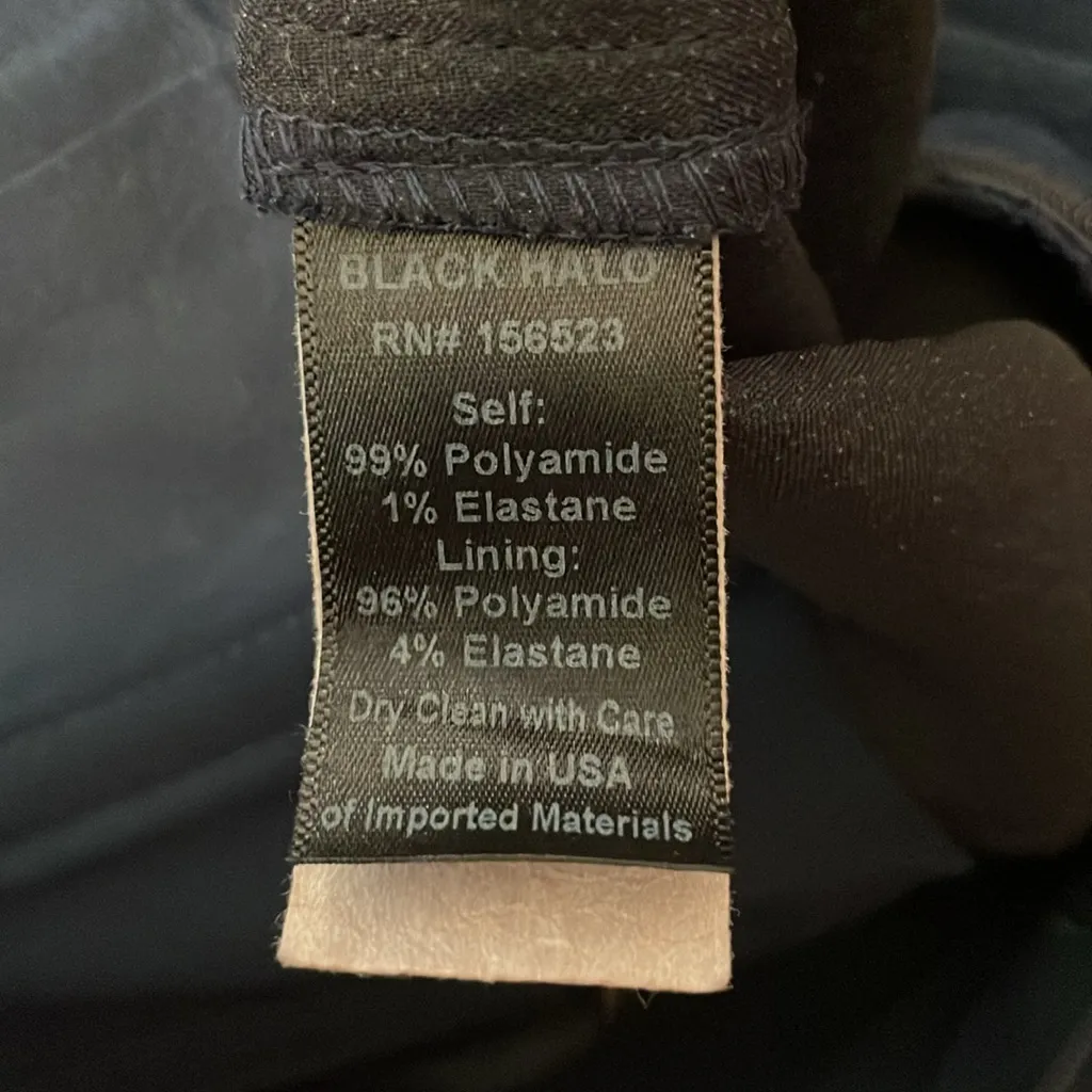 Black Halo Adriana Off-The-Shoulder Jumpsuit Jumpsuit Size 4 - Image 5