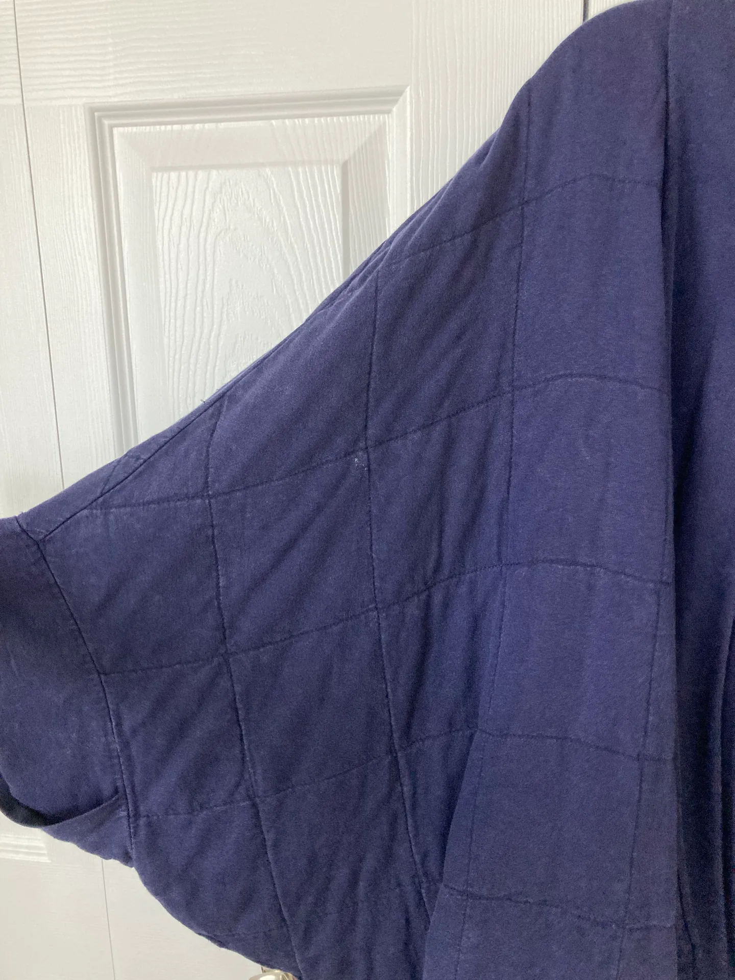 Blue Quilted Shawl - Image 5