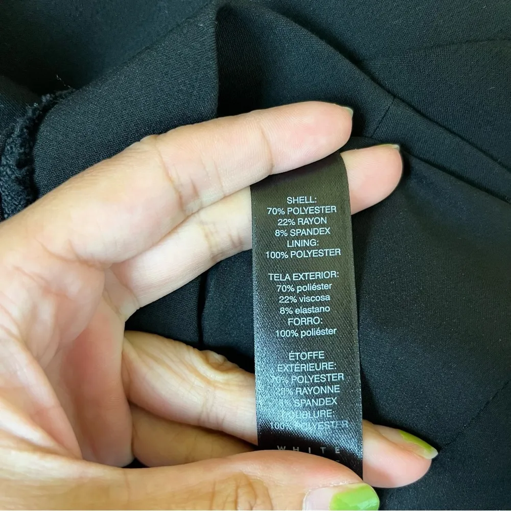 White House Black Market Asymmetrical Zip Moto Biker Jacket - Image 8