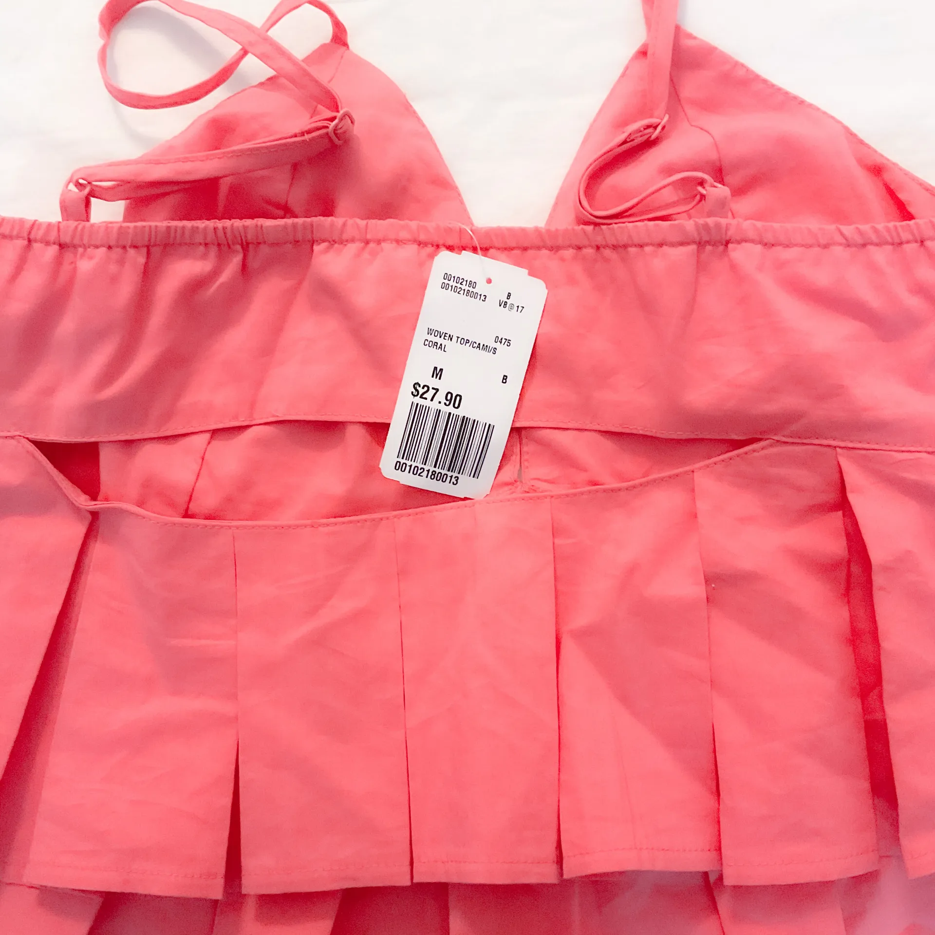 Forever 21 Coral Pleated Tank Top - Image 4