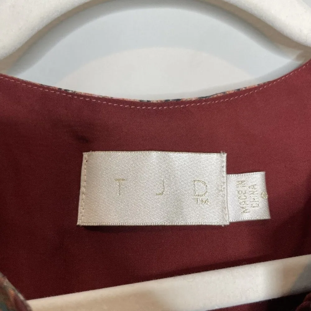 The Jetset Diaries TJD Redwood Tunic Dress Aztec Boho Bell Sleeve Size 8 - Image 5