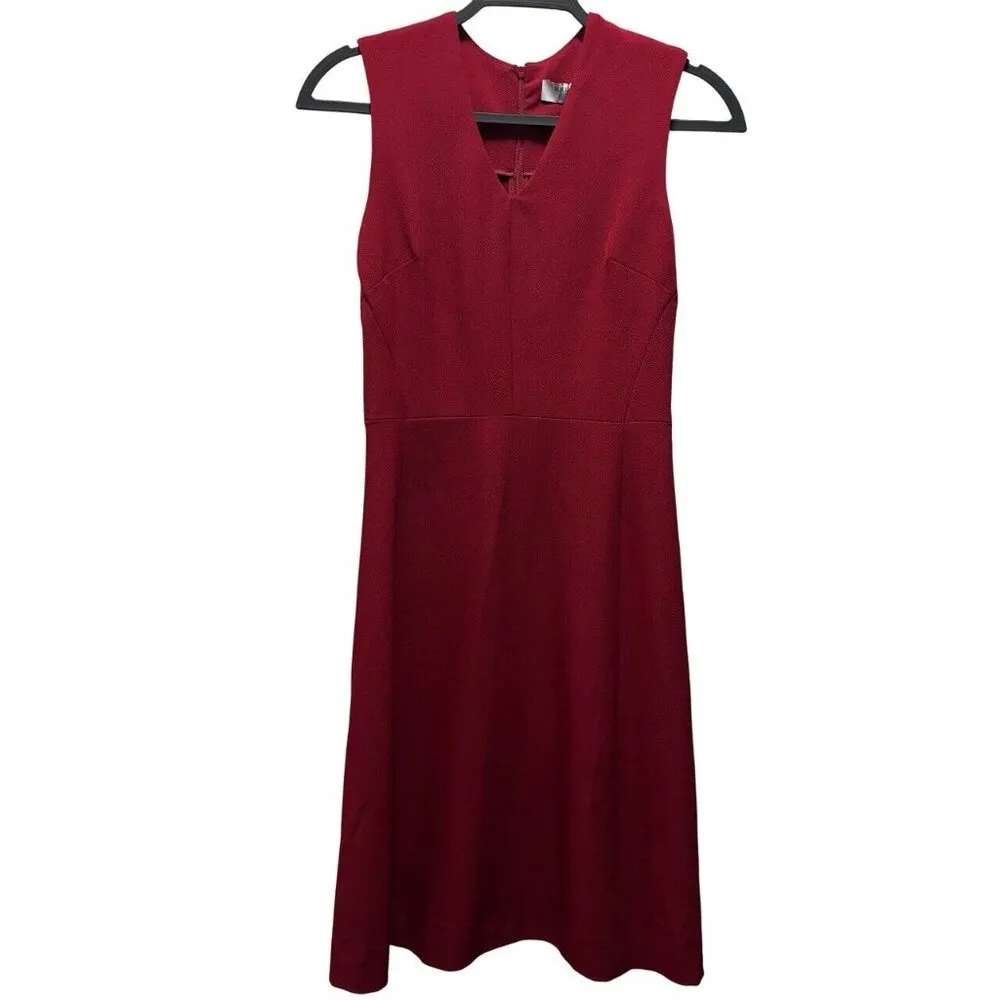 MM Lafleur New York Women Annie 2.0 Dress Sleeveless Crimson Red Size 2 - Image 2