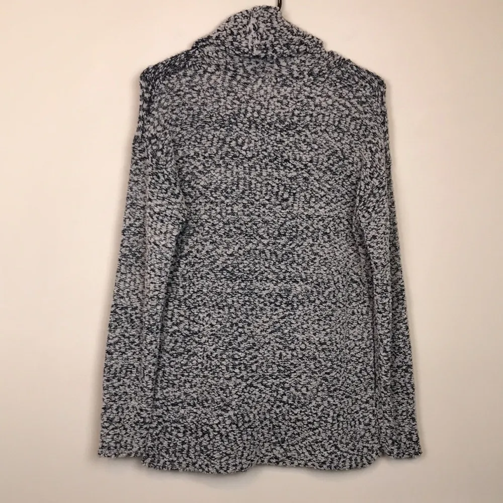 Jessica Simpson Women’s Textured Knit Beige Black Cowl Neck Long Sleeve Sweater - Image 5