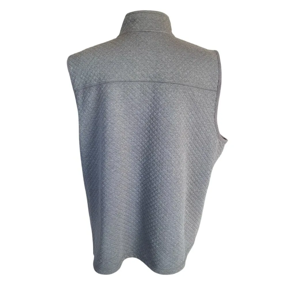 Laura Scott XL Petite gray sleeveless zip up vest with pockets women's - Image 4