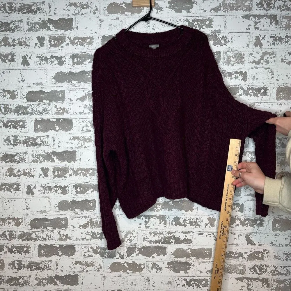 Aerie | women purple cropped knitted sweater - Image 6