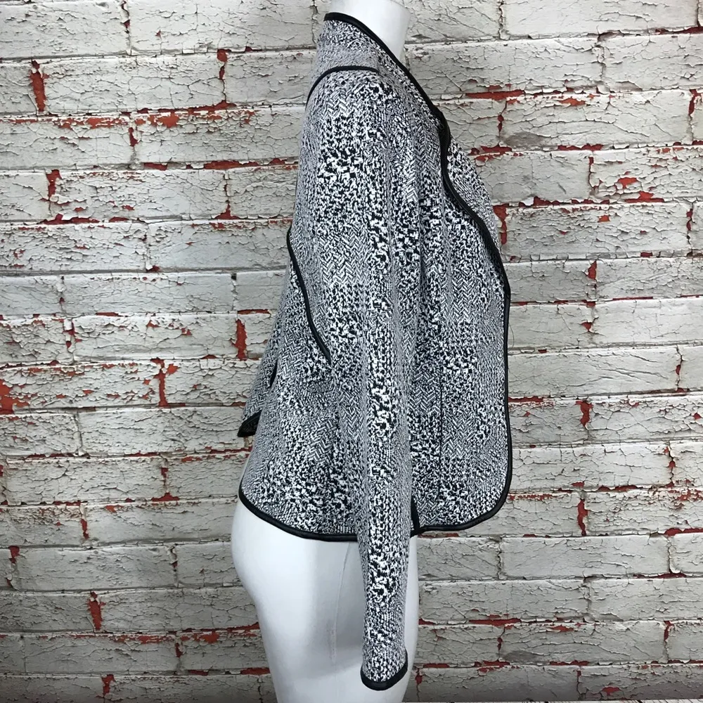 Joseph Ribkoff Jacket Blazer Size 8 Coat Fully Lined Open Front Career Cozy - Image 6