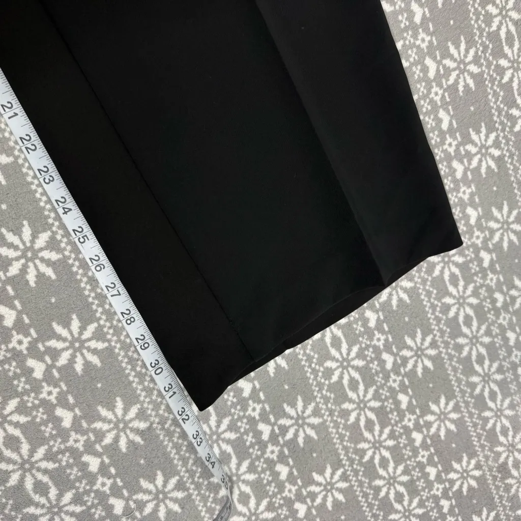 NWOT Ann Taylor The‎ Darted Wide-Leg Dress Pant In Black 838794 Size 10 - Image 12