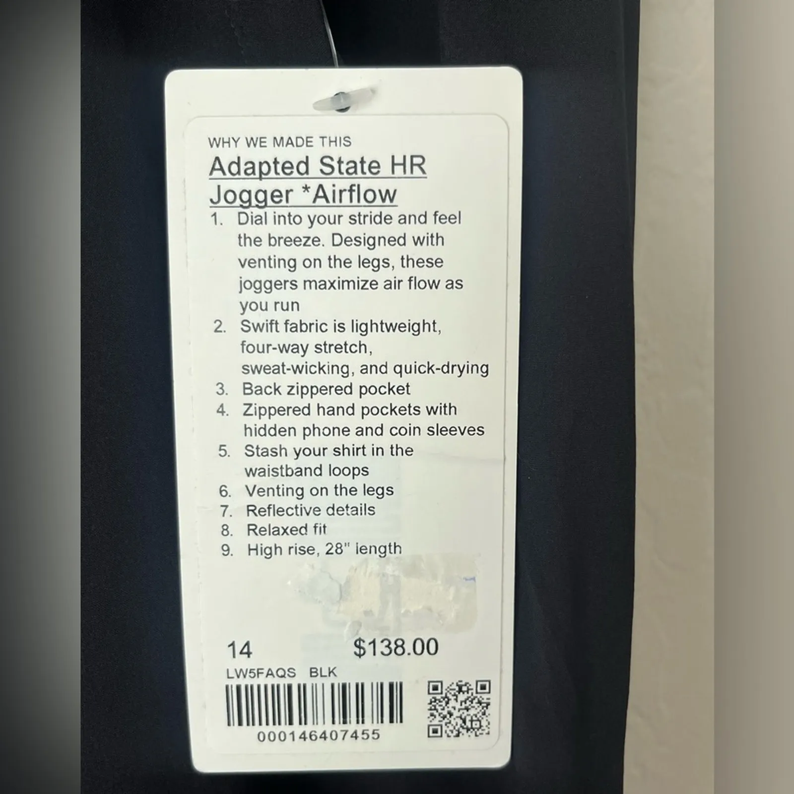 Lululemon Adapted State High-Rise Jogger Airflow NEW 14 reflective - Image 11