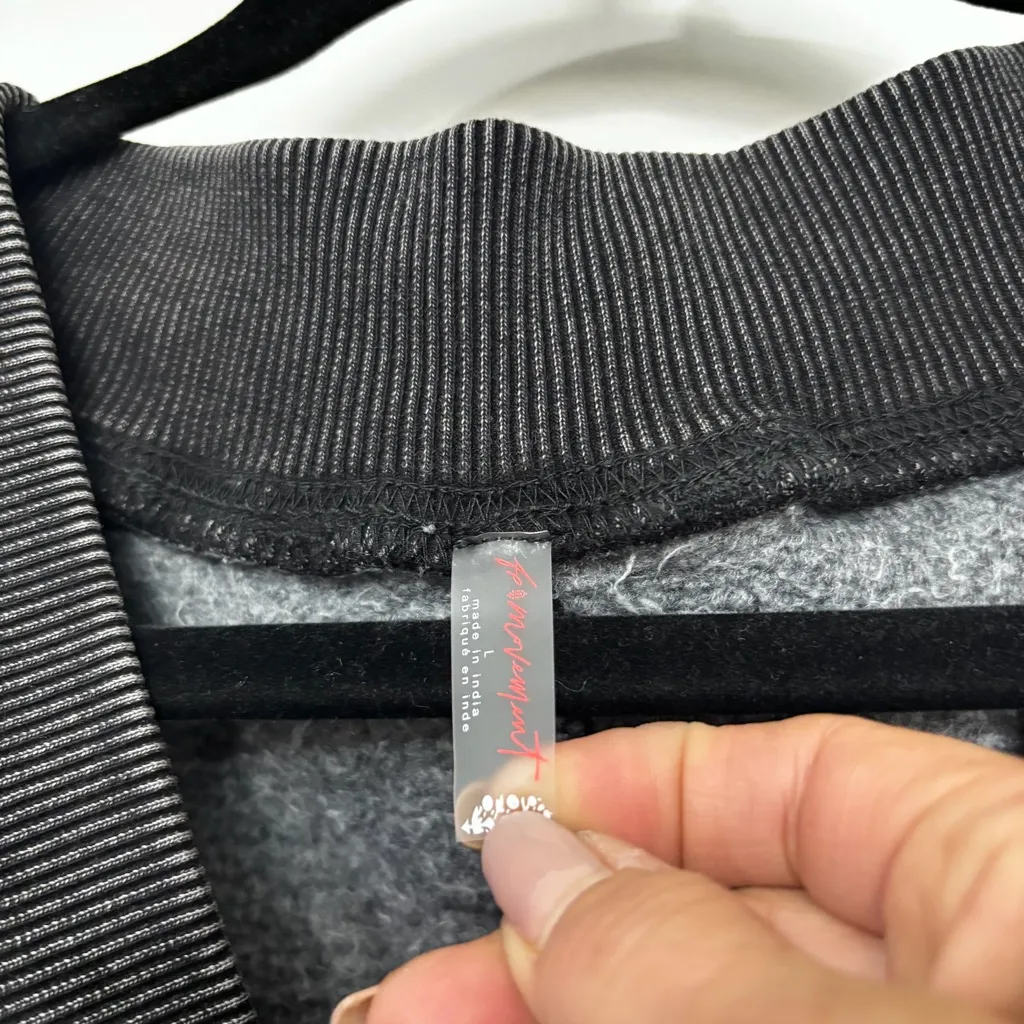 FREE PEOPLE MOVEMENT Intercept Romper Size L Black Charcoal Size L - Image 3