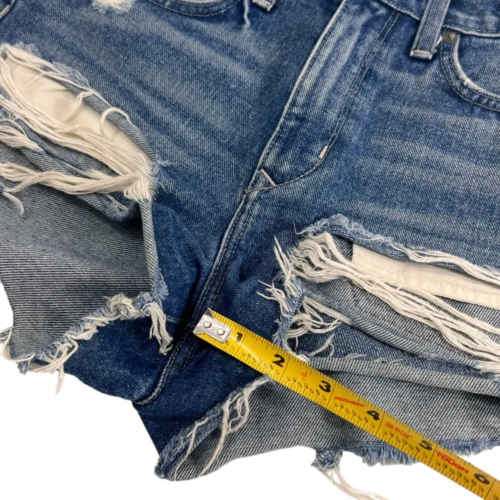 Lovers + Friends Axel Boyfriend Denim Cut Off Shorts - Image 14