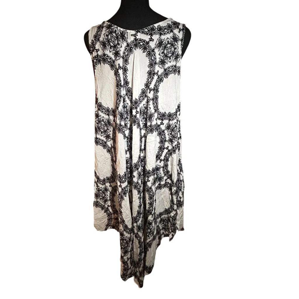 Seven Islands Black and White Sleeveless Dress | 1X - Image 5